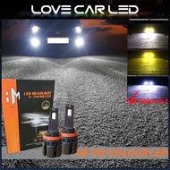 [High Quality] 2Pcs LED 3Colour Car Headlight 16000LM Auto LED Headlight H4 H1 H7 H8 H9 H11 H16 9005
