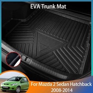 For Mazda2 Mazda 2 Sedan Hatchback Accessories 2008-2014 2009 2011 Auto Trunk Mat Floor Tray Liner C