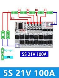 Li-ion/Li-Polymer Pin Ban Bảo Vệ 3S/4S/5S BMS 12V 16.8V 21V 3.7V 100A Ternary Lithium Cân Bằng Mạch 