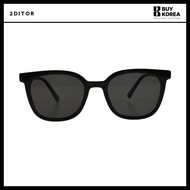 [2ditor] lightweight Black blue Tint Sunglasses horn-rimmed UV Protection Oversized Brown Big frame 