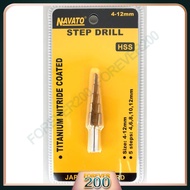 HSS Step Drill (4-12mm) Step Shank Hole Steel Step Drill Bit Power Tools