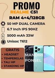 REALME C51 RAM 8GB/128GB(4GB+4GB EXTEND/128GB) GARANSI RESMI