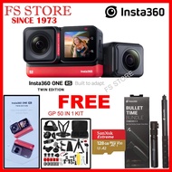INSTA360 ORIGINAL MALAYSIA ONE RS TWIN EDITION(NEW) FREE ORIGINAL BULLET BUNDLE STICK WITH INVISIBLE STICK &amp; 128GB EXTREME &amp; GP 50 IN 1 KIT ACCESSORIES