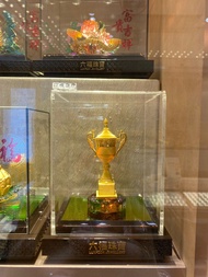六福黃金擺件(壽桃，榮休之喜，一帆風順)
