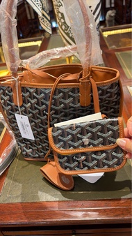 法國巴黎代購Goyard Anjou Mini Bag （黑棕）& Hobo small bag (灰）