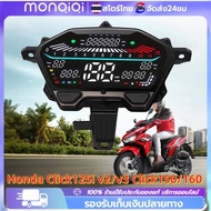 Monqiqi Digital screen For Honda Click125i v2/v3 Click150/160 Good Show The Meter Click Speed