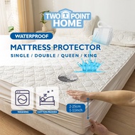 🇲🇾Waterproof Mattress Protector, Breathable, Washable, Anti-Mites, Soft with Cotton Padding. Single/Queen/King Sizes