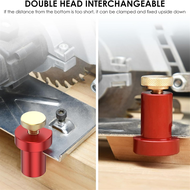 2Pcs Bench Dogs Clamp Set3/4In(19mm) Aluminum Alloy Workbench Hole StopWoodworking Table Stop Carpen