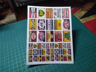Sticker Hotwheels Diorama Garasi Parkiran Hotwheels Model Sponsor Jadul C