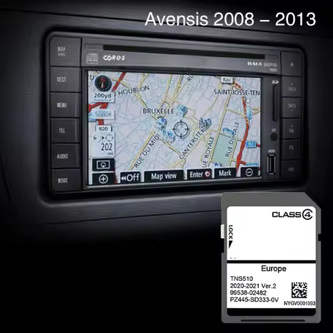 Upgrade Your Navigation System For Toyota Avensis From 2008 To 2013 Map Cover Germany Europe SD Memo