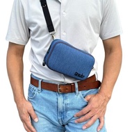 男生胸前斜背包 出國旅行隨身小包 通勤側背包 牛仔布休閒包 台製