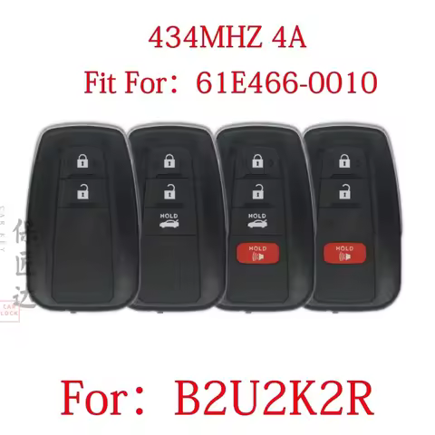 BaoJiangDa For Toyota Corolla CROSS Corolla ALTIS FCC ID: B2U2K2R Remote Key 434MHZ AES 4A Chip PN 6