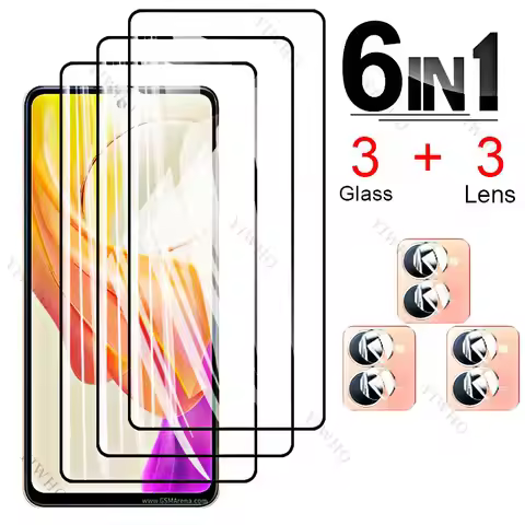 6in1 Screen Protectors Glass for Vivo Y78 Y77 Y70 Y72 Y55 Y52 Y51 Y50 Y35 Y32 Y31 Y30 Y11 Tempered G