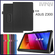 IVPQV ZenPad 10.1 Z300 Casing Tablet Z300C สำหรับ Asus ZenPad 10 Z300CL Z300CG Z300M Z301 Z301ML 10.1เคสหนัง PU แบบฝาพับปลุกอัตโนมัติ WIDVB