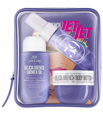 Sol de Janeiro Delícia Drench 3-Piece Body Care Gift Set - Body Butter, Shower Oil & Cheirosa 59 Mis