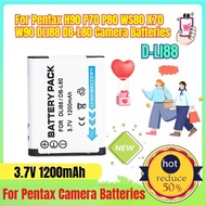 3.7V 1200mAh D-LI88 Battery for Pentax H90 P70 P80 WS80 X70 W90 DLI88 DB-L80 Camera Batteries