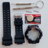 GA700 Strap & Bezel Replacement GA700 GA 700 GA710 MATTE BLACK Watch Strap