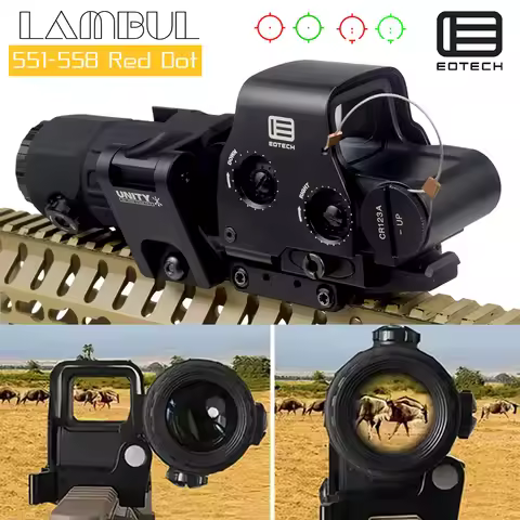 Hunting EOTECH 551 552 553 558 Red Dot Holographic Collimator Tactical G33 G43 G45 3X 5X Magnifier S