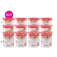 Tupperware Lucky Bloom One Touch Junior Set (3) 2PCS 600ml+ 1.25L