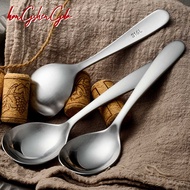 316L Stainless Steel Children's Spoon Eating Drinking Soup Spoon Household Thickened Spoon Spoon Sou