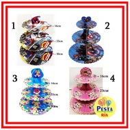  1set Character cupcake stand, plain colored cupcake stand, character cupcake stand