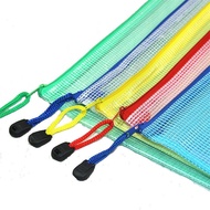 fail buku sekolah a4 file zipper a4 Uji beg kertas A4A5 beg dokumen mesh beg ritsleting beg maklumat