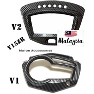Meter Cover Carbon Y15ZR V1 V2 CARBON WATER TRANSFER meter frame cover carbon y15 accessories v1