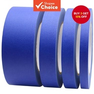Blue Painters Tape, 1/2 inch,3/4 inch,1 inch,2 inch, 20M/65.6feet, Multi Size Painting Masking Tape,