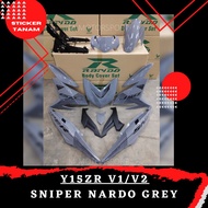 RAPIDO COVER SET Y15ZR V1/V2 SNIPER NARDO GREY (STICKER TANAM/AIRBRUSH) COVERSET