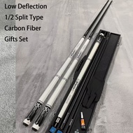 10/11.5/13mm Tip Predator Carbon Fiber Ako Billiards Cue Stick 1/2 Split Type Joint Low Deflection S