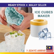 Silicone Ice Tray Ice Ball Mold Cube Maker Baby Food Puree Mold Container Lid Bekas Pembuat Ais Batu