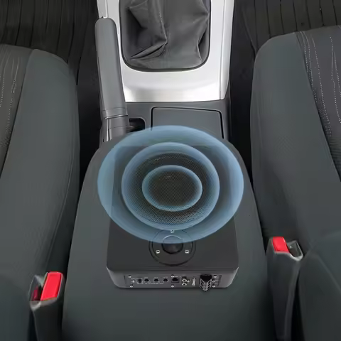 8 Inch Car Subwoofer, Under-Seat Subwoofer, 600W Active, Slim, 20-150Hz, Adjustable Bass, High/Low I