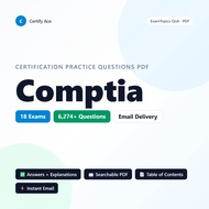 Comptia Cert Exam Dumps PDF QnA + FREE Study Pack | 220-1102 CAS-004 +16 more | Practice Questions S