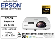 Epson EB 535W Short Throw Projector 535W EB535W EB535 w EB 535 w  eb-535w ***Promo: Free $50 NTUC E-Voucher***