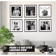 20x20 8R photo printing, pack of 6 pcs plus frame Photo Frame Wall Decoration