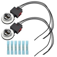 Anxingo 2 Set 2U5Z13411DA Soket Mentol Lampu Belakang, Pengganti untuk Ford F Series 150 2009-2014 2