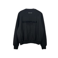 เสื้อสเวตเตอร์มีฮู้ดพิมพ์ลายตัวอักษร FOG Essentials ทรงหลวม แขนยาว คอตตอน ฤดูใบไม้ร่วง 2022 เสื้อคลุ