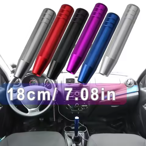 18cm Car Universal Gear Shift Knob Gear Stick Lever Shifter Knob Handle Aluminum Extended Gear Shift
