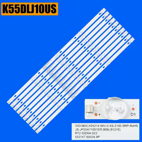 LED backlight strip for K55DLJ10US 55LU1204 JS-JP55A71051ER.909L (91210) R72-55D04-023 553141.60034.