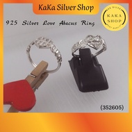 Original 925 Silver Love Abacus Money Ring For Women (352605) |  Cincin Perempuan Sempoa Perak 925 | Ready Stock