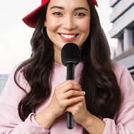 Microphone Hand Stick Wireless Microphone Interview Speech Stick Handheld Microphone V1y5