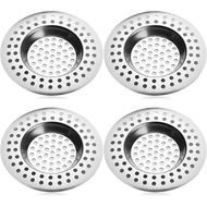Sink Strainer Shower Stainless Steel - 4 Pieces Sink Strainer, Hair Strainer Shower, 90 Holes Sink S