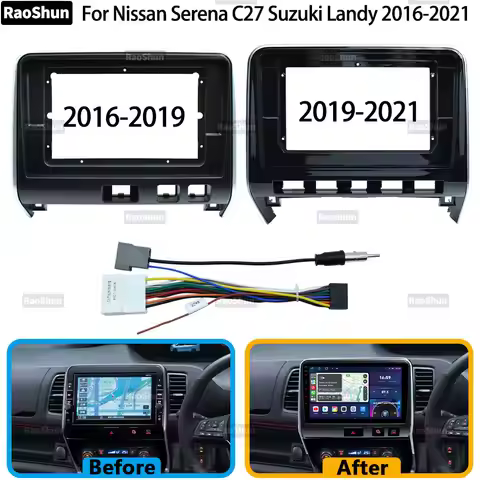 Car Android Radio Stereo Player Console Frame Fascia For Nissan Serena C27 Suzuki Landy Dashboard Pa