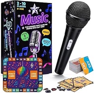 New Music Game 2025 for 2-10 Player,Fun Song Singing Game Adult Party Games with 260 Lyrics (130 Car