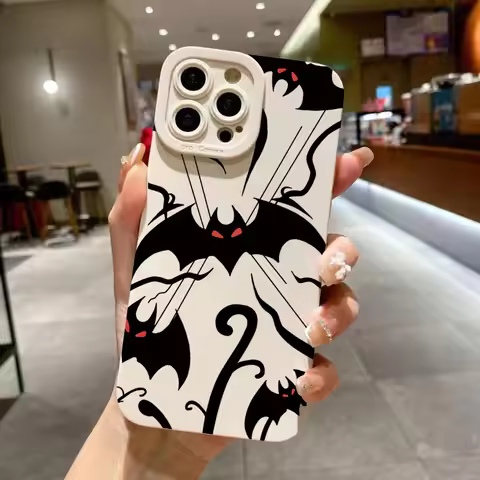 Phone Case for With Bat Print Silicone vivo V30 Y200 V29e V29 V27 V27e V25 V23 V21 Y22s Y100 Y78 Y36