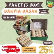 paket [3 box] bakpia basah vakum isi 20 biji - kumbu hitam