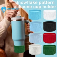 Christmas Snowflake Patterned Silicone Cup Cover For Stanley Cup Cover And Ice King Cup Cover Q2