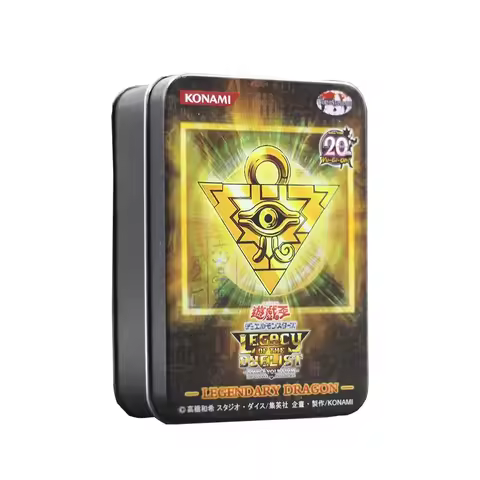 Yu-Gi-Oh English Card Deck 72 Laser Game King Flash Card Blue Eyes White Dragon Series Iron Box Set