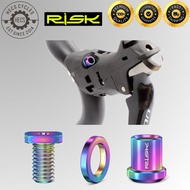RISK Titanium Shifter Clamp Bolt Set Bicycle Gear Lever Fixing Screws for Shimano R8000 SRAM Force