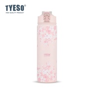 TYESO Floral In-Bloom Wander Tumbler Stainless Steel Temperature Retention (750ml) TS-8771C